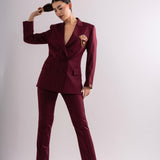 DELIA PANTS WITH STRAIGHT FIT TROUSERS