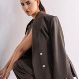 ADRIENNE BLAZER WITH WAISTCOAT & STRAIGHT LEGGED PANTS SET